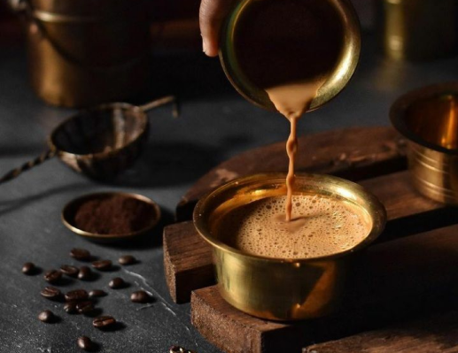South Indian Filter Coffee Preparation